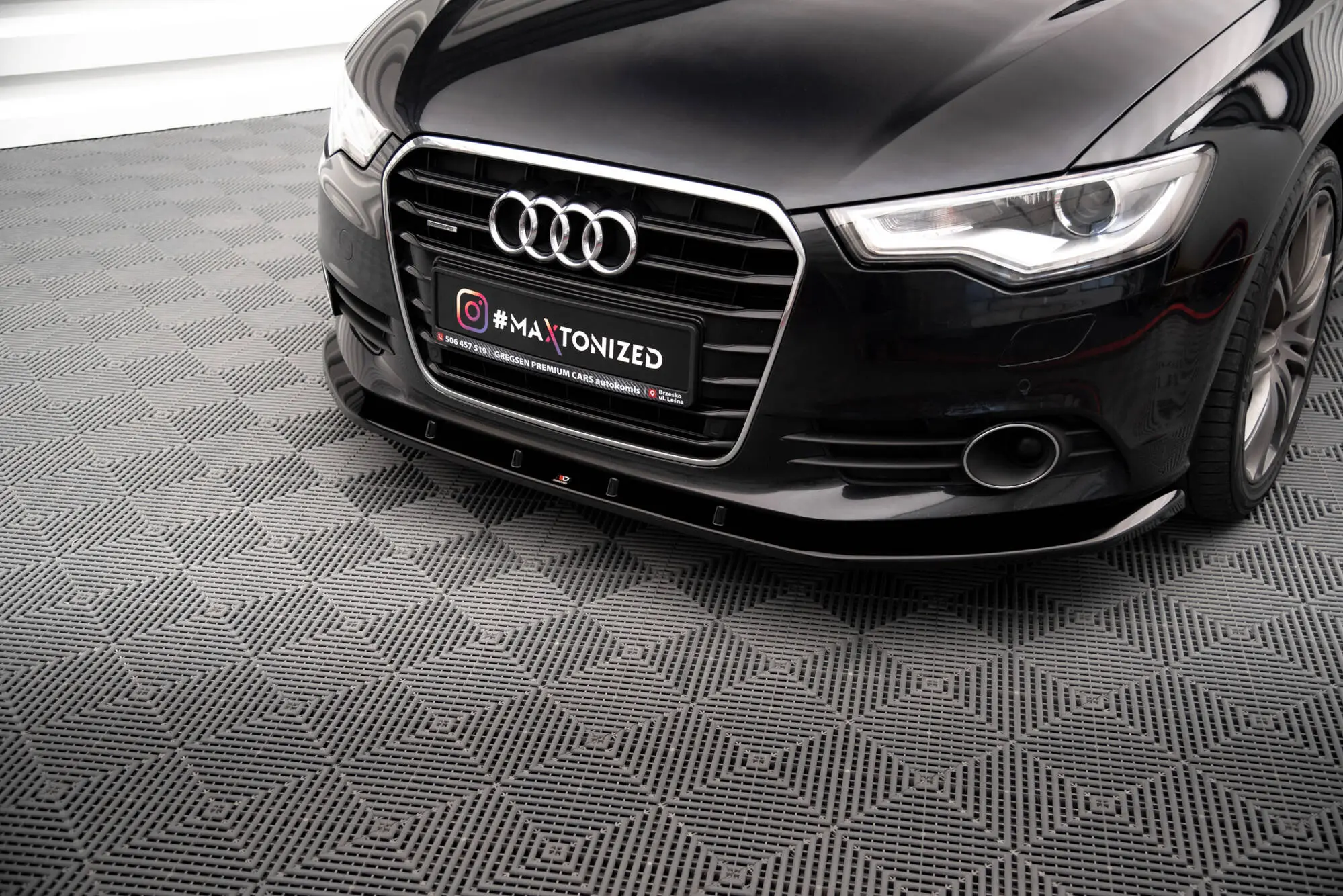 Frontspoiler Audi A6 C7 2011 - 2014 | V.3 Glossy Black Edition