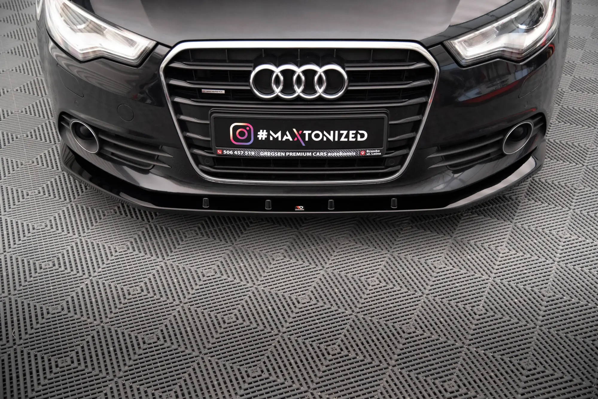 Frontspoiler Audi A6 C7 2011 - 2014 | V.3 Glossy Black Edition – bilde 2
