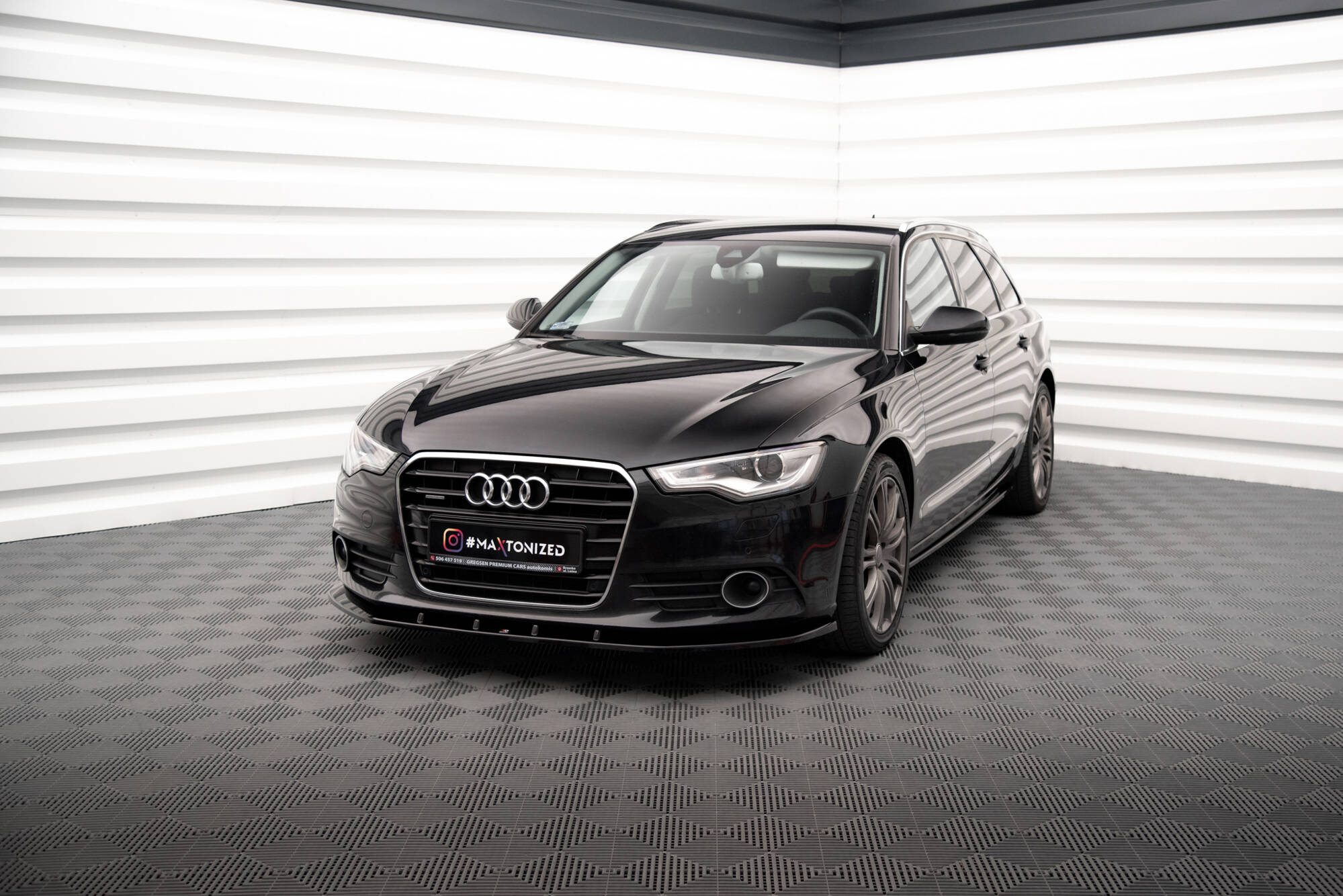 Frontspoiler Audi A6 C7 2011 - 2014 | V.3 Glossy Black Edition – bilde 4