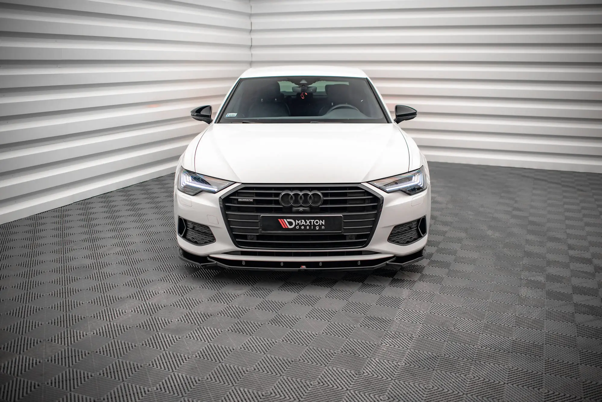 Frontspoiler Audi A6 C8 2018 - 2023 | V.1 Glossy Black Edition – bilde 3