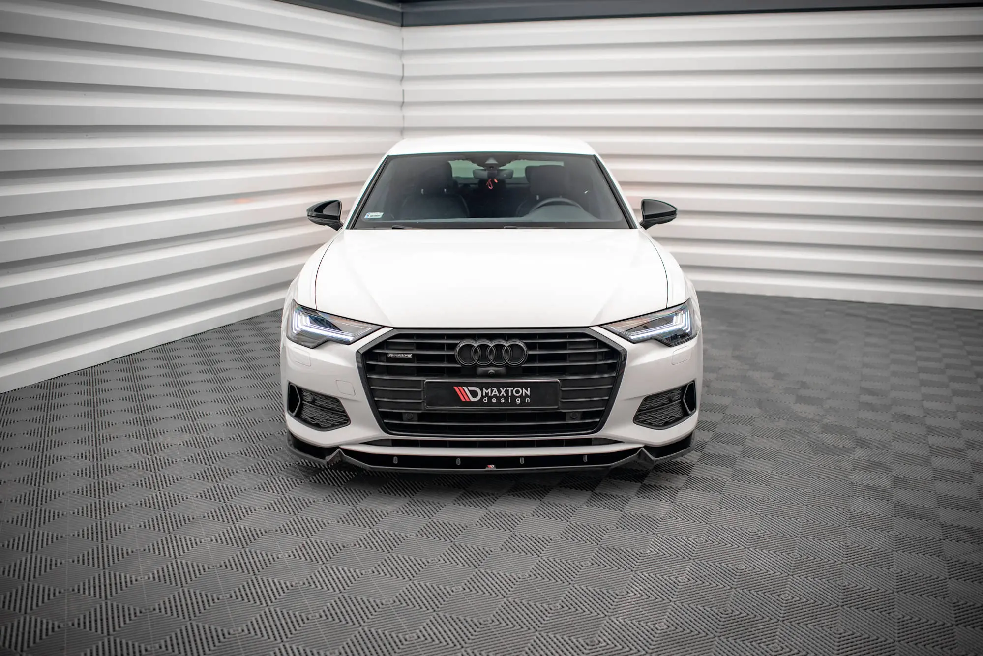 Frontspoiler Audi A6 C8 2018 - 2023 | V.2 Glossy Black Edition – bilde 2