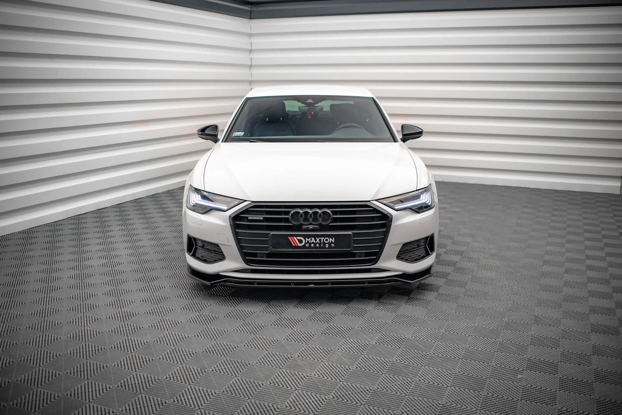 Frontspoiler Audi A6 C8 2018 - 2023 | V.3 Glossy Black Edition – bilde 2