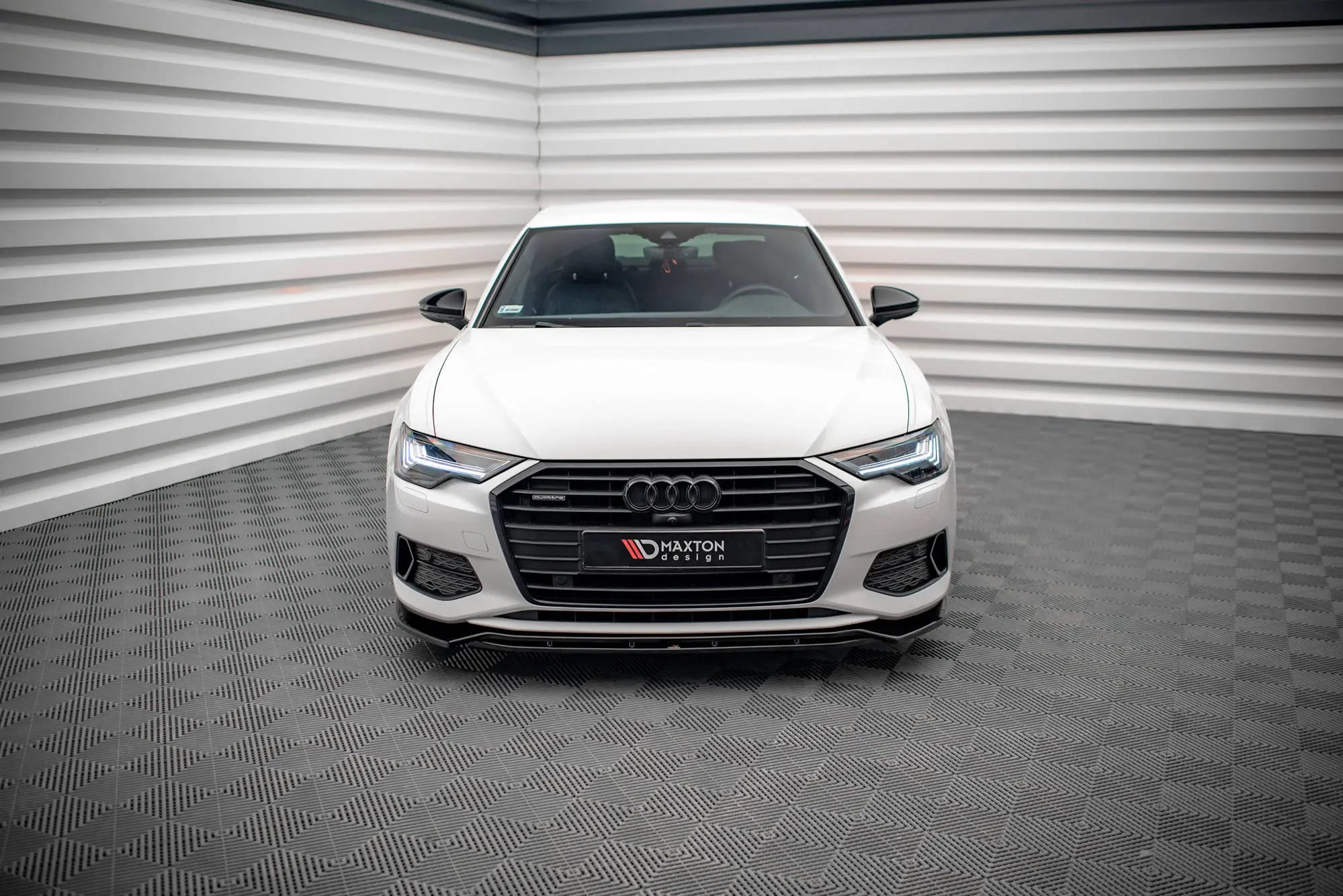 Frontspoiler Audi A6 C8 2018 - 2023 | V.3 Glossy Black Edition – bilde 3