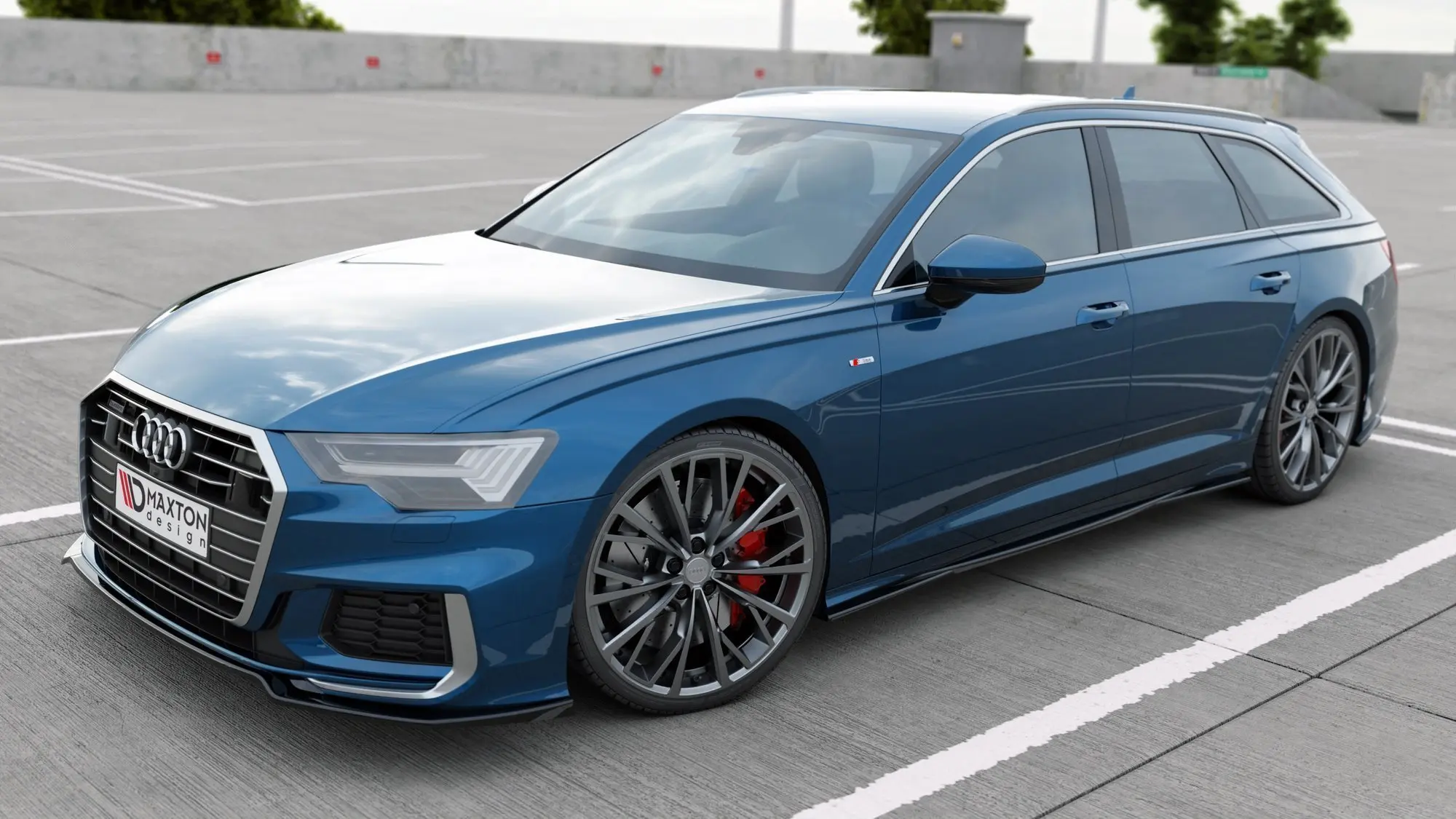 Frontspoiler Audi A6 C8 S-Line 2018 - 2025 / S6 (C8) 2019 - 2025 | V.1 Glossy Black Edition – bilde 3