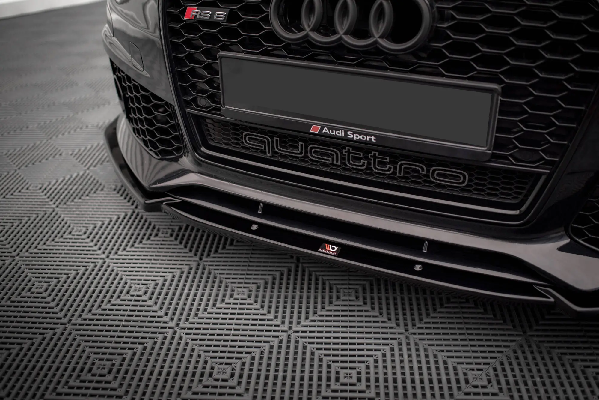 Frontspoiler Audi A6 / RS6 (C7) 2011 - 2018 | Glossy Black Edition