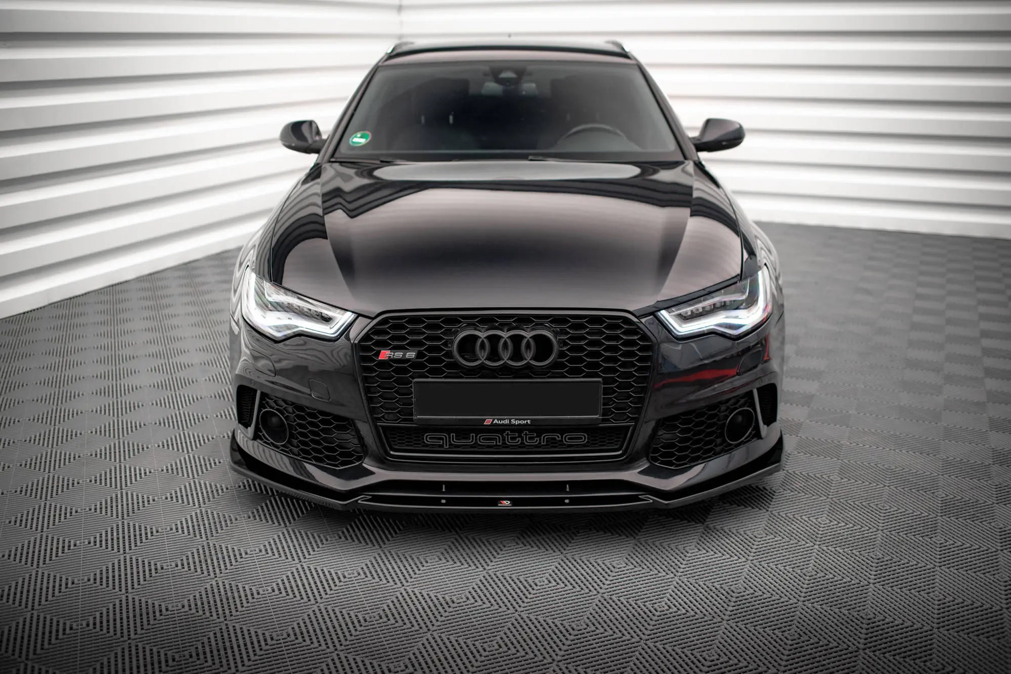 Frontspoiler Audi A6 / RS6 (C7) 2011 - 2018 | Glossy Black Edition – bilde 2