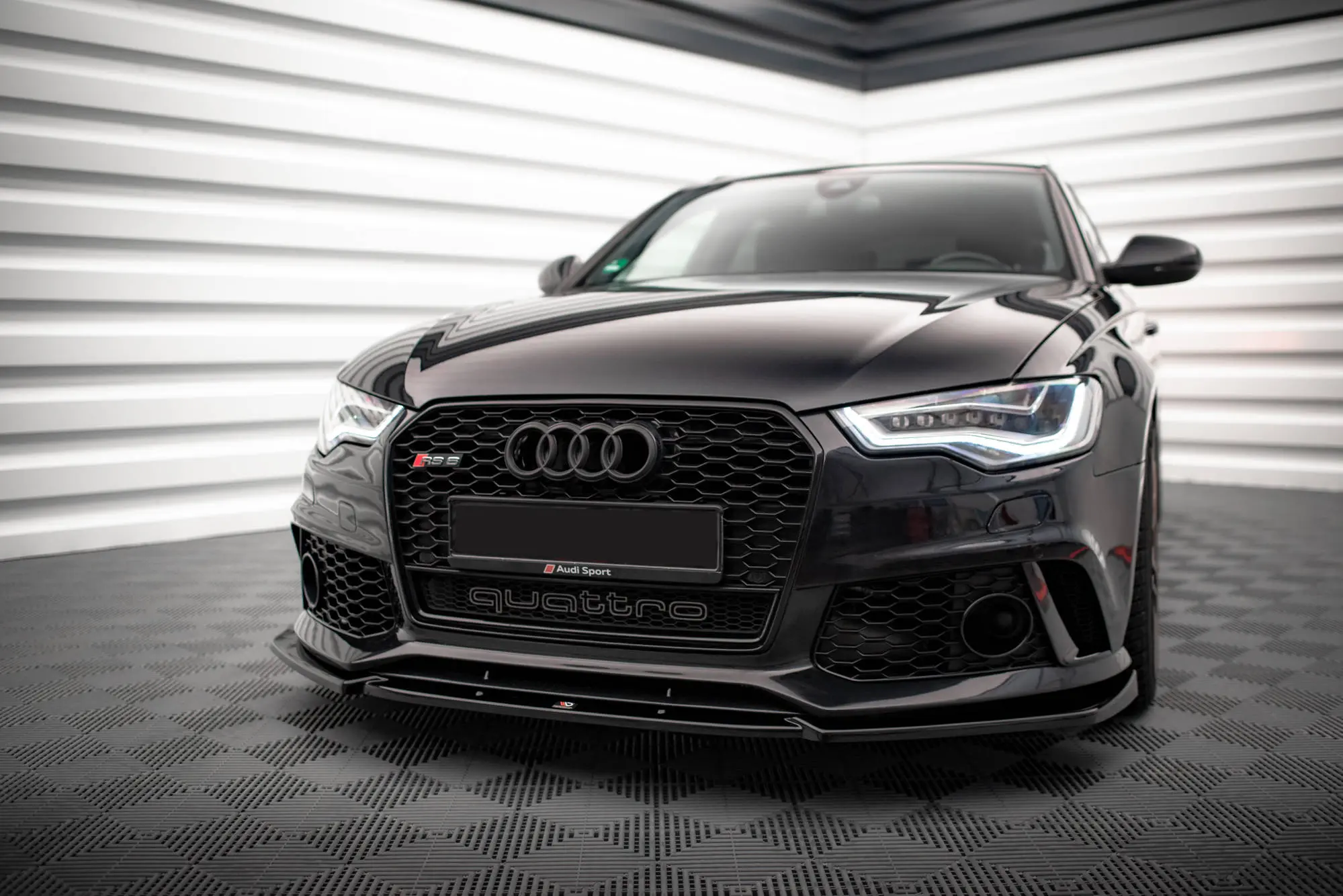 Frontspoiler Audi A6 / RS6 (C7) 2011 - 2018 | Glossy Black Edition – bilde 3