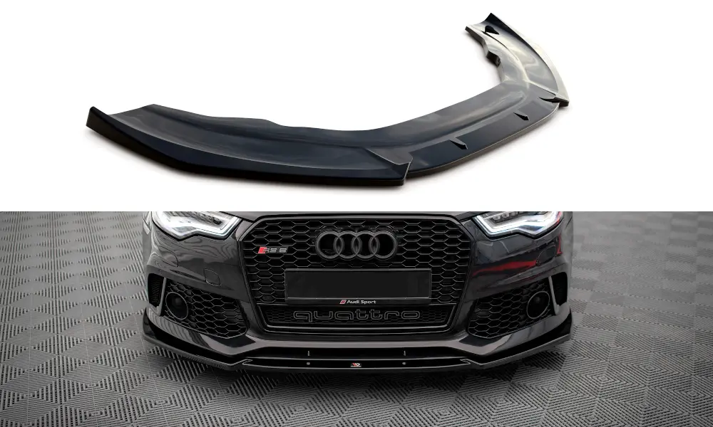 Frontspoiler Audi A6 / RS6 (C7) 2011 - 2018 | Glossy Black Edition – bilde 4