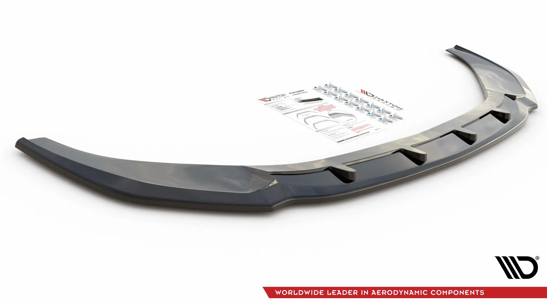 Frontspoiler Audi A6 S-Line (C8) 2018-> / S6 (C8) 2019 -> | V.2 Glossy Black Edition – bilde 5