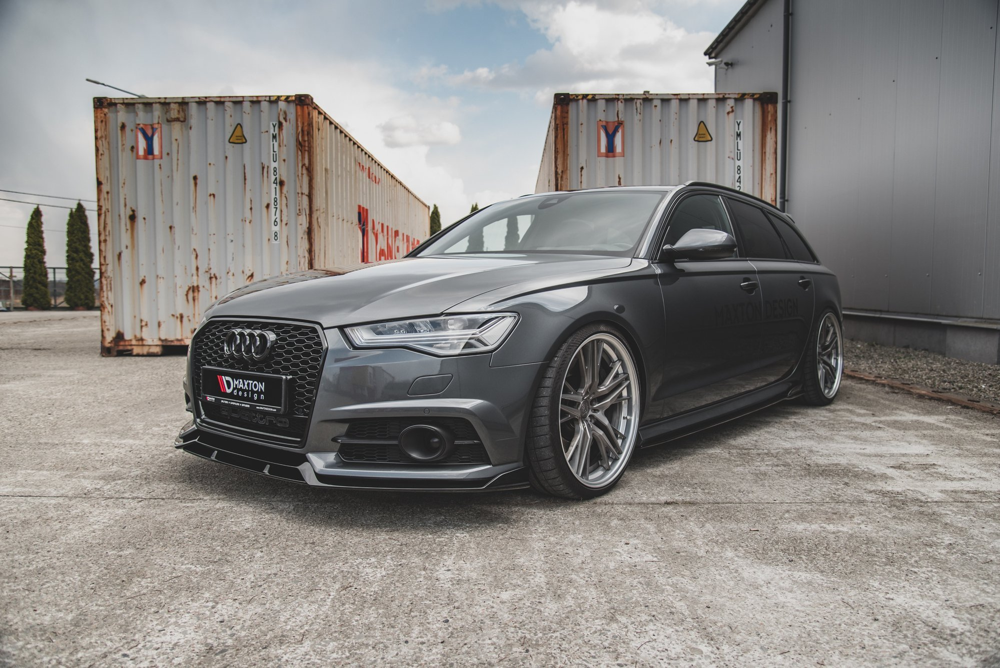 Frontspoiler Audi (A6/S6) C7 Facelift 2014 - 2017 | Sport Glossy Black Edition – bilde 2