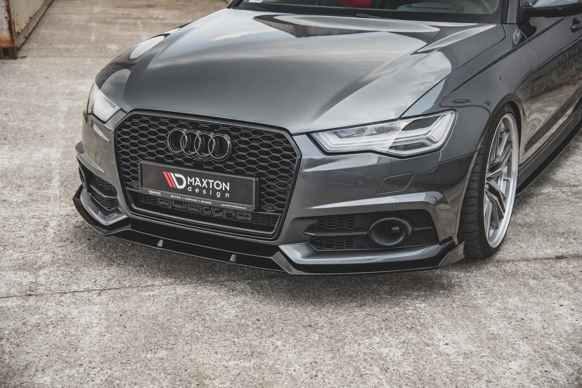 Frontspoiler Audi (A6/S6) C7 Facelift 2014 - 2017 | Sport Glossy Black Edition – bilde 3