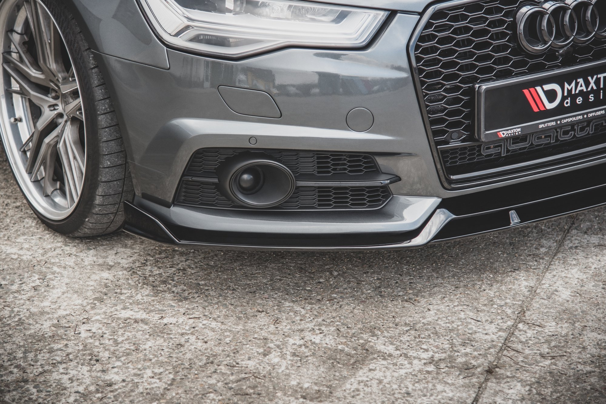 Frontspoiler Audi (A6/S6) C7 Facelift 2014 - 2017 | Sport Glossy Black Edition – bilde 5
