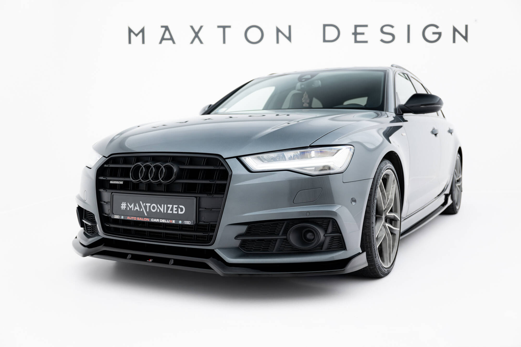 Frontspoiler Audi (A6/S6) C7 Facelift 2014 - 2017 | V3 Sport Glossy Black Edition – bilde 3