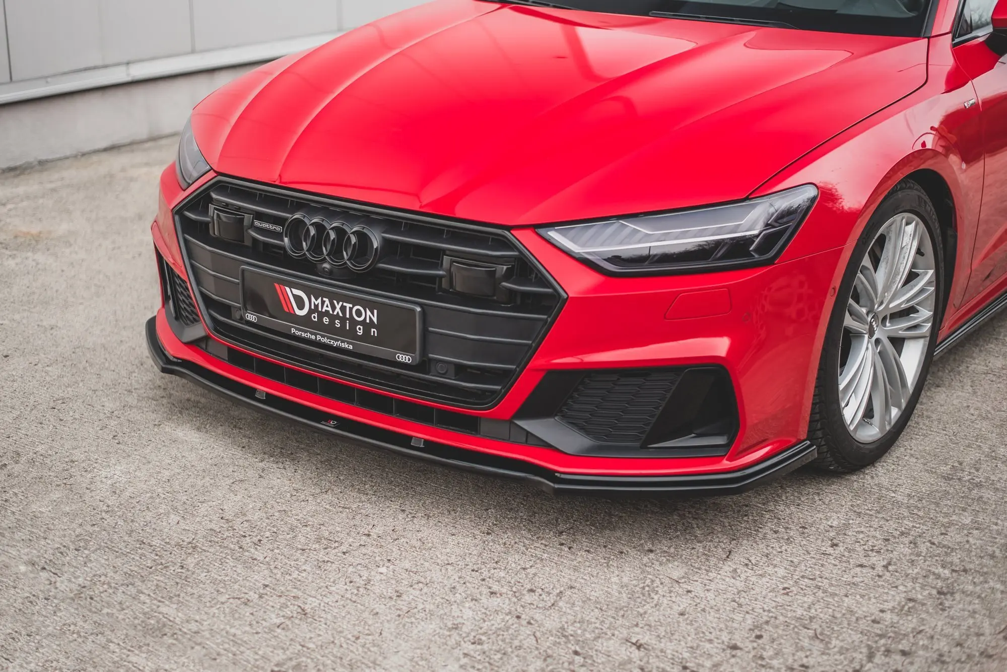 Frontspoiler Audi A7 (C8) S-Line / S7 (C8) 2017 -> | V.2 Glossy Black Edition – bilde 3