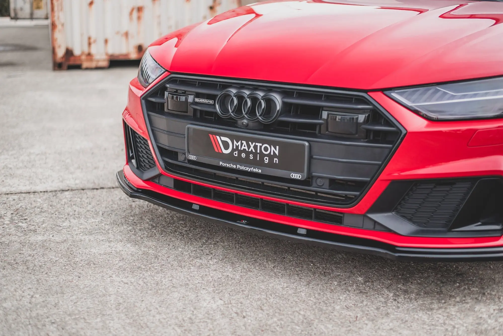 Frontspoiler Audi A7 (C8) S-Line / S7 (C8) 2017 -> | V.2 Glossy Black Edition – bilde 4