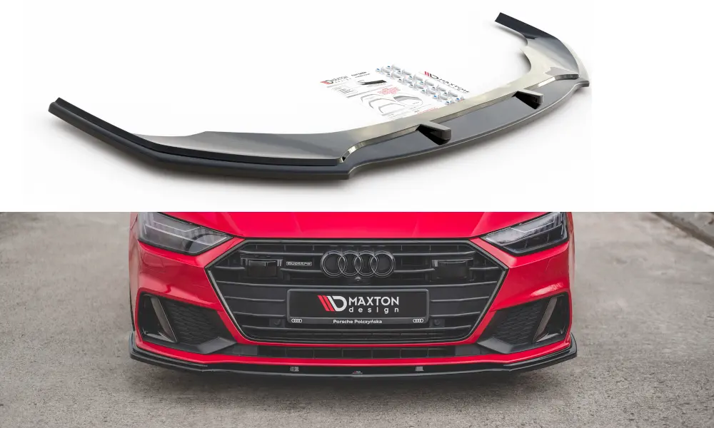 Frontspoiler Audi A7 (C8) S-Line / S7 (C8) 2017 -> | V.2 Glossy Black Edition – bilde 7
