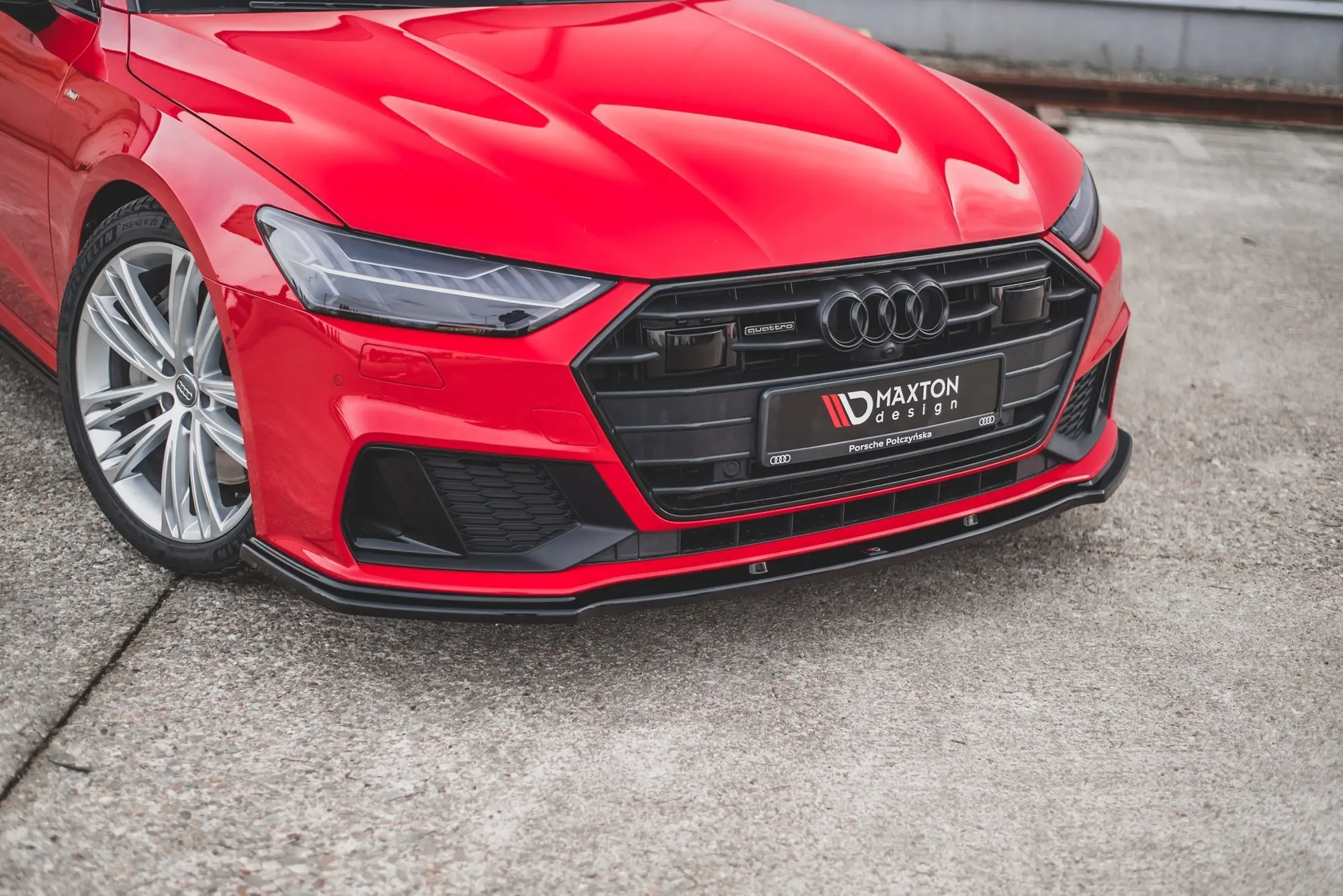 Frontspoiler Audi A7 (C8) S-Line / S7 (C8) 2017 -> | V.2 Glossy Black Edition Image 1