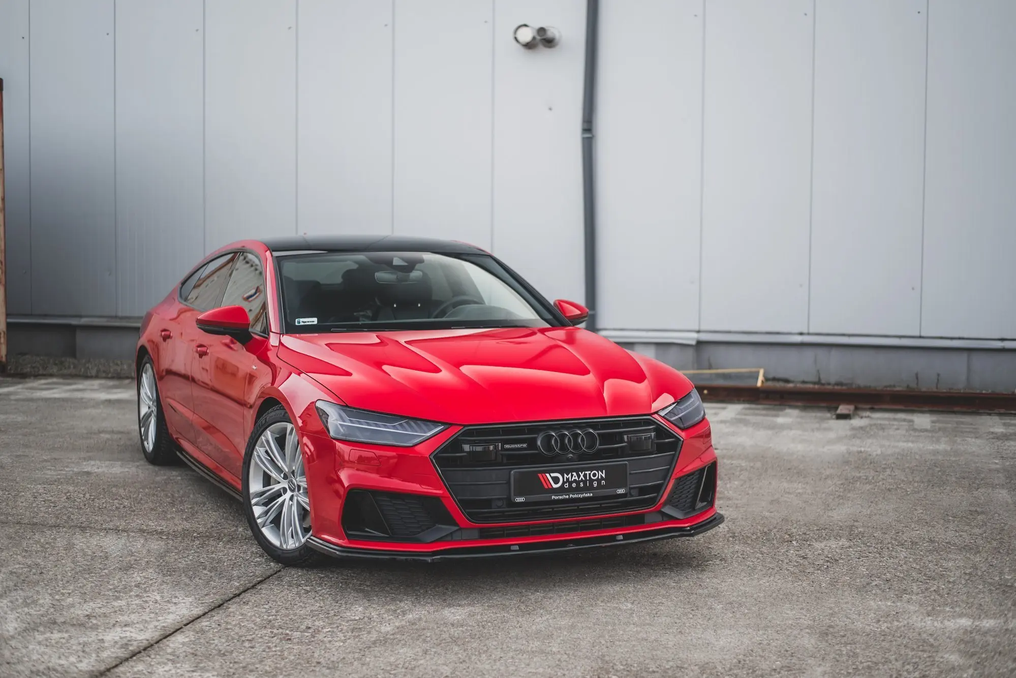 Frontspoiler Audi A7 (C8) S-Line / S7 (C8) 2017 -> | V.2 Glossy Black Edition Image 2