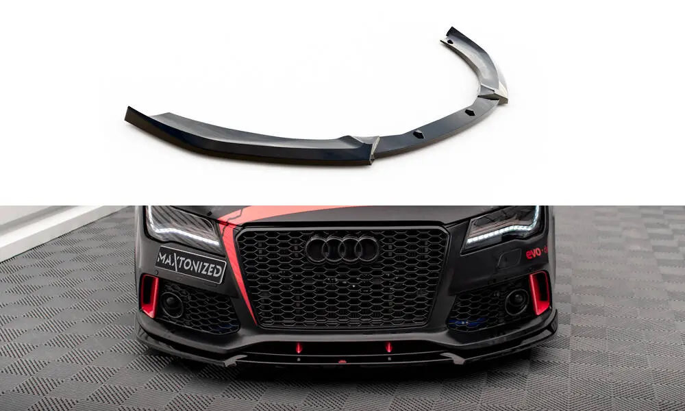 Frontspoiler Audi A7 RS7 Look C7 2010 - 2014 |  Glossy Black Edition – bilde 2