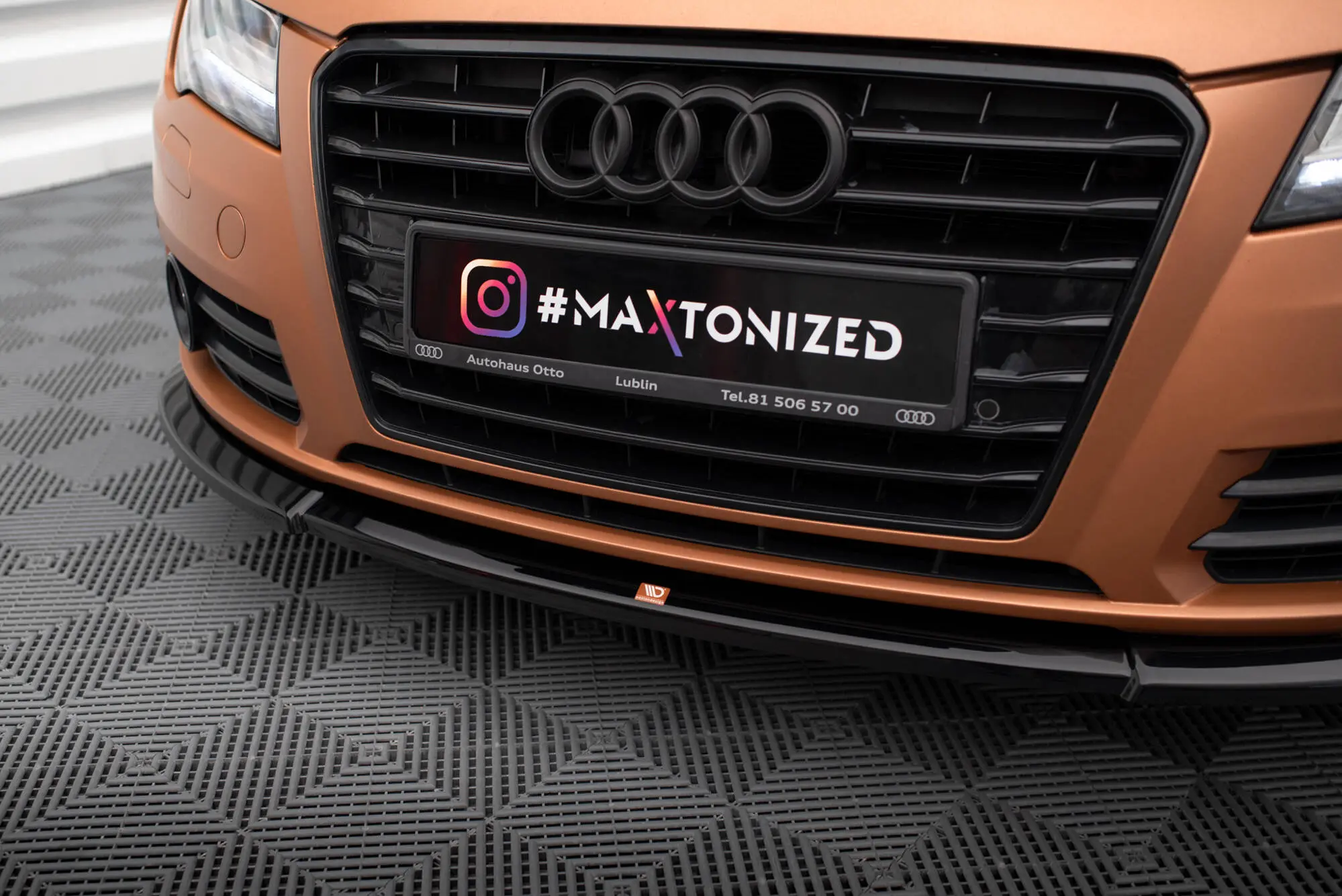Frontspoiler Audi A7 Sportback 4G 2010 - 2014 | V.1 Glossy Black Edition