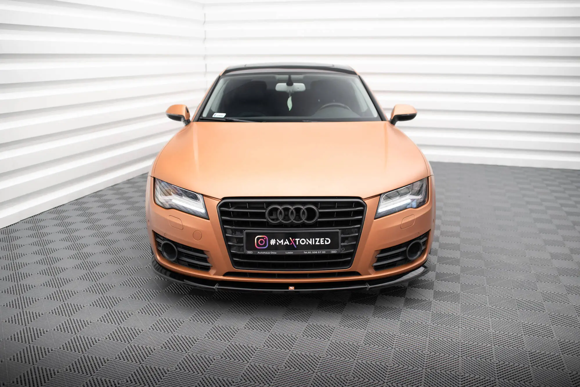Frontspoiler Audi A7 Sportback 4G 2010 - 2014 | V.1 Glossy Black Edition – bilde 2