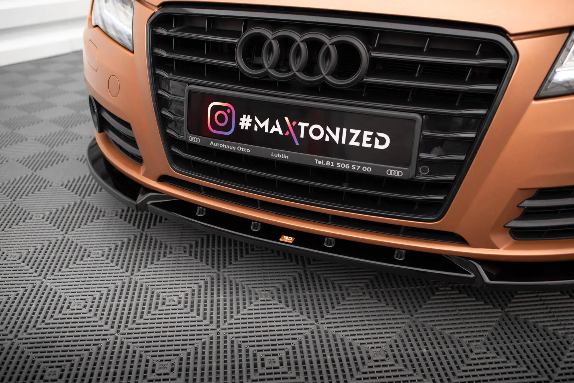 Frontspoiler Audi A7 Sportback 4G 2010 - 2014 | V.2 Glossy Black Edition