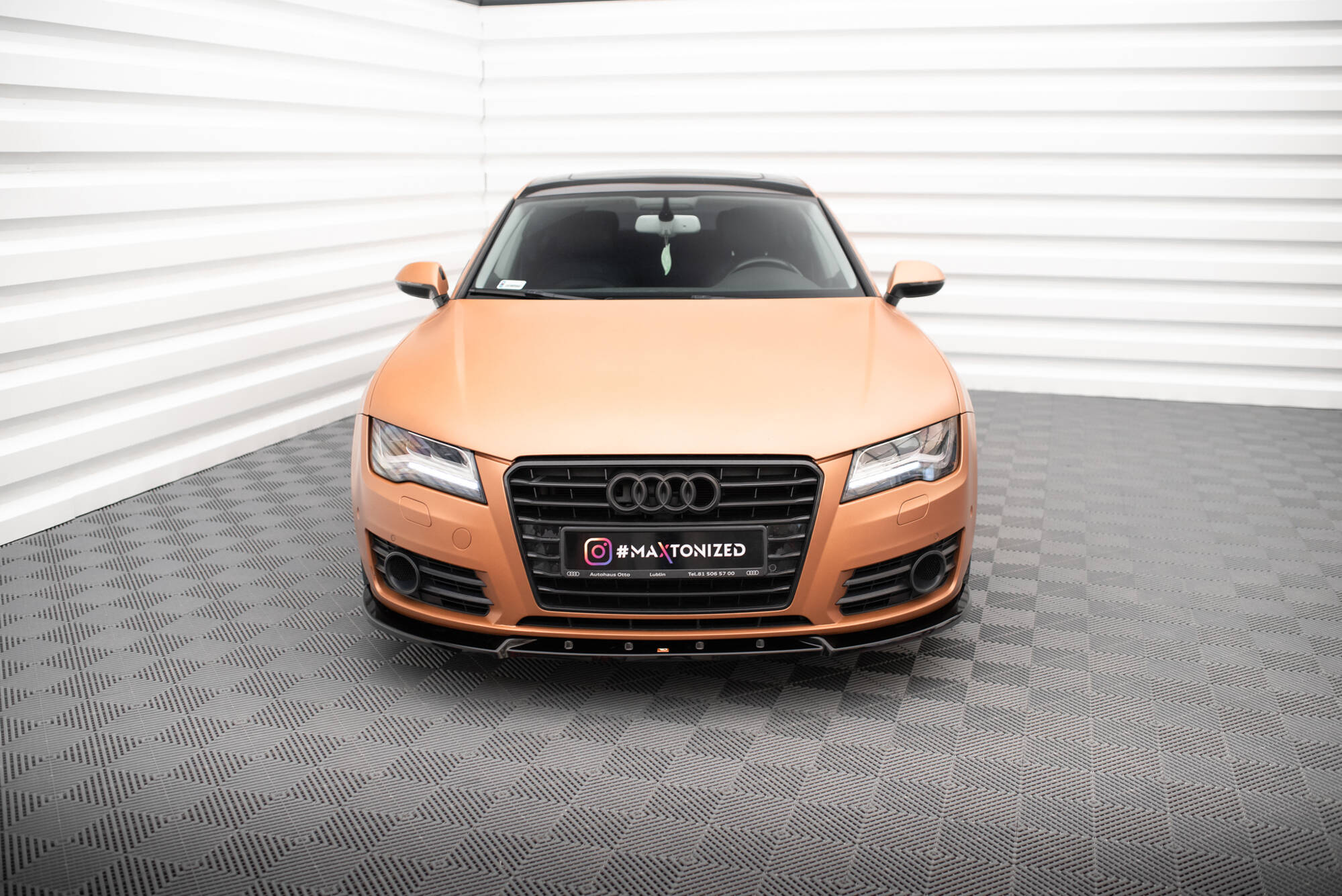 Frontspoiler Audi A7 Sportback 4G 2010 - 2014 | V.2 Glossy Black Edition – bilde 3