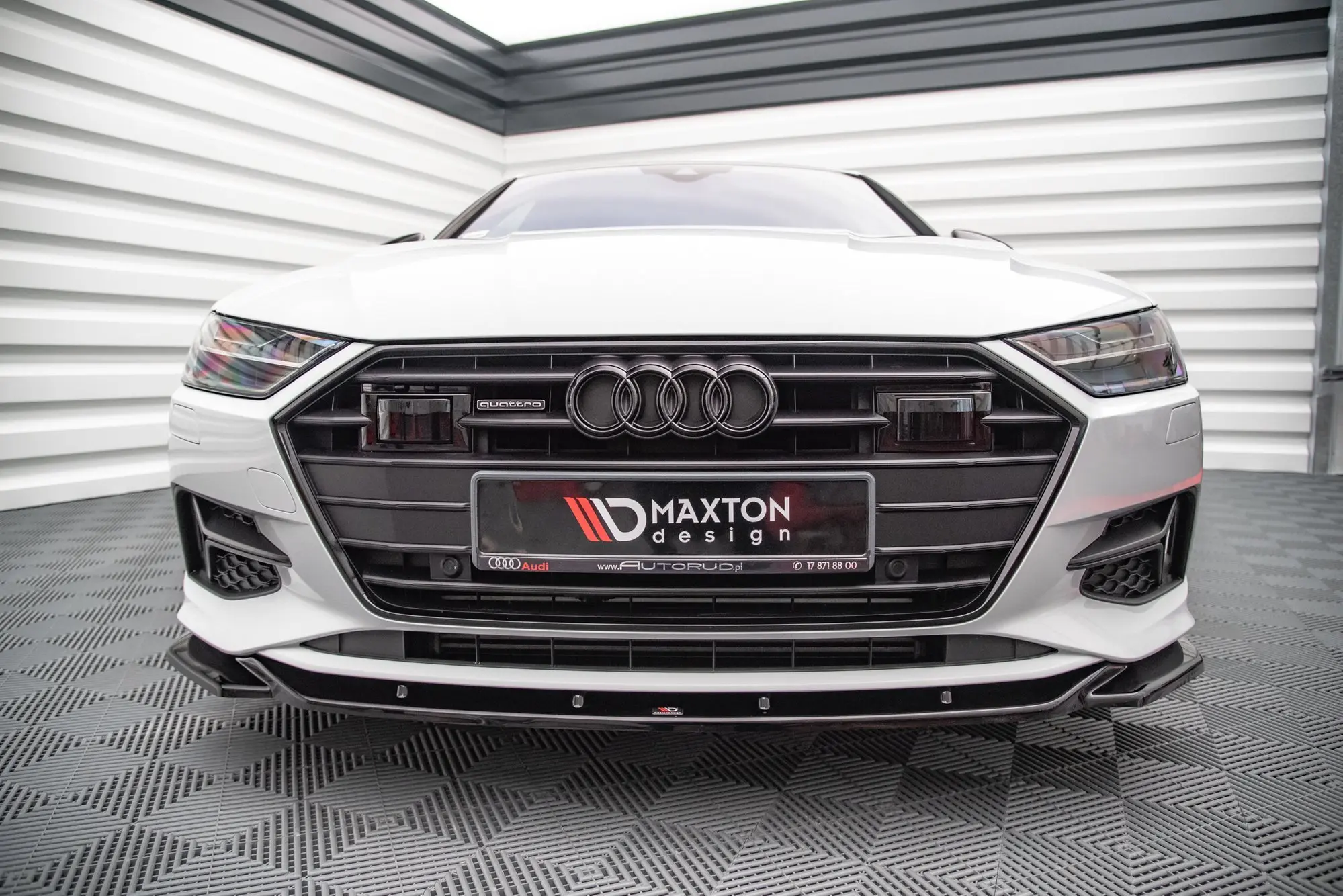 Frontspoiler Audi A7 Sportback 4K 2018 -> | V.1 Glossy Black Edition – bilde 2
