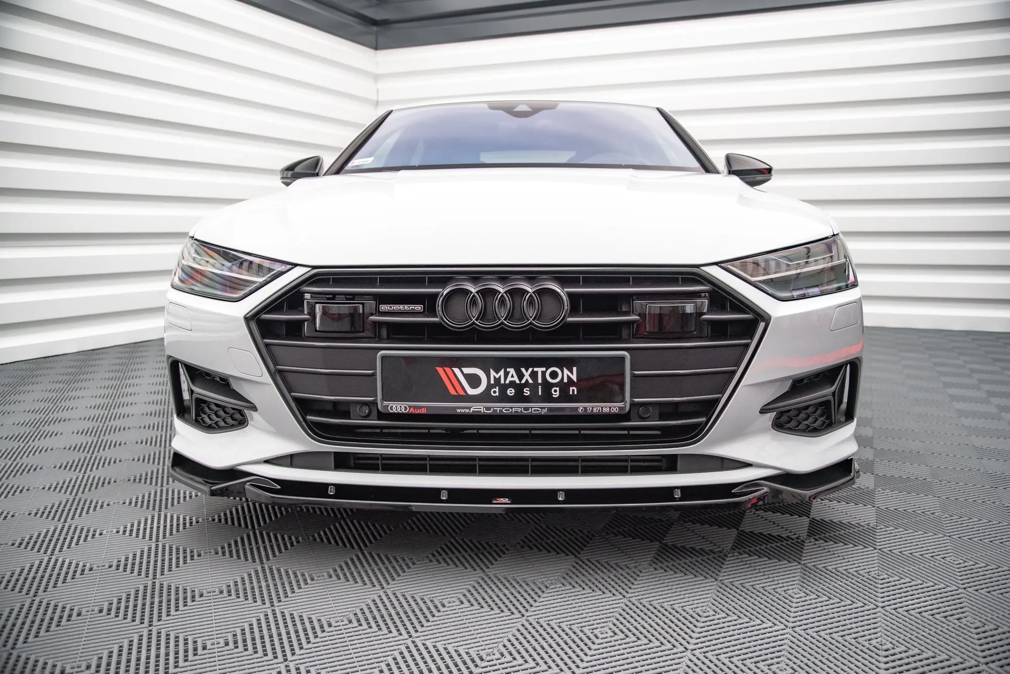 Frontspoiler Audi A7 Sportback 4K 2018 -> | V.2 Glossy Black Edition – bilde 2