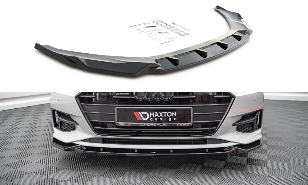 Frontspoiler Audi A7 Sportback 4K 2018 -> | V.2 Glossy Black Edition – bilde 5