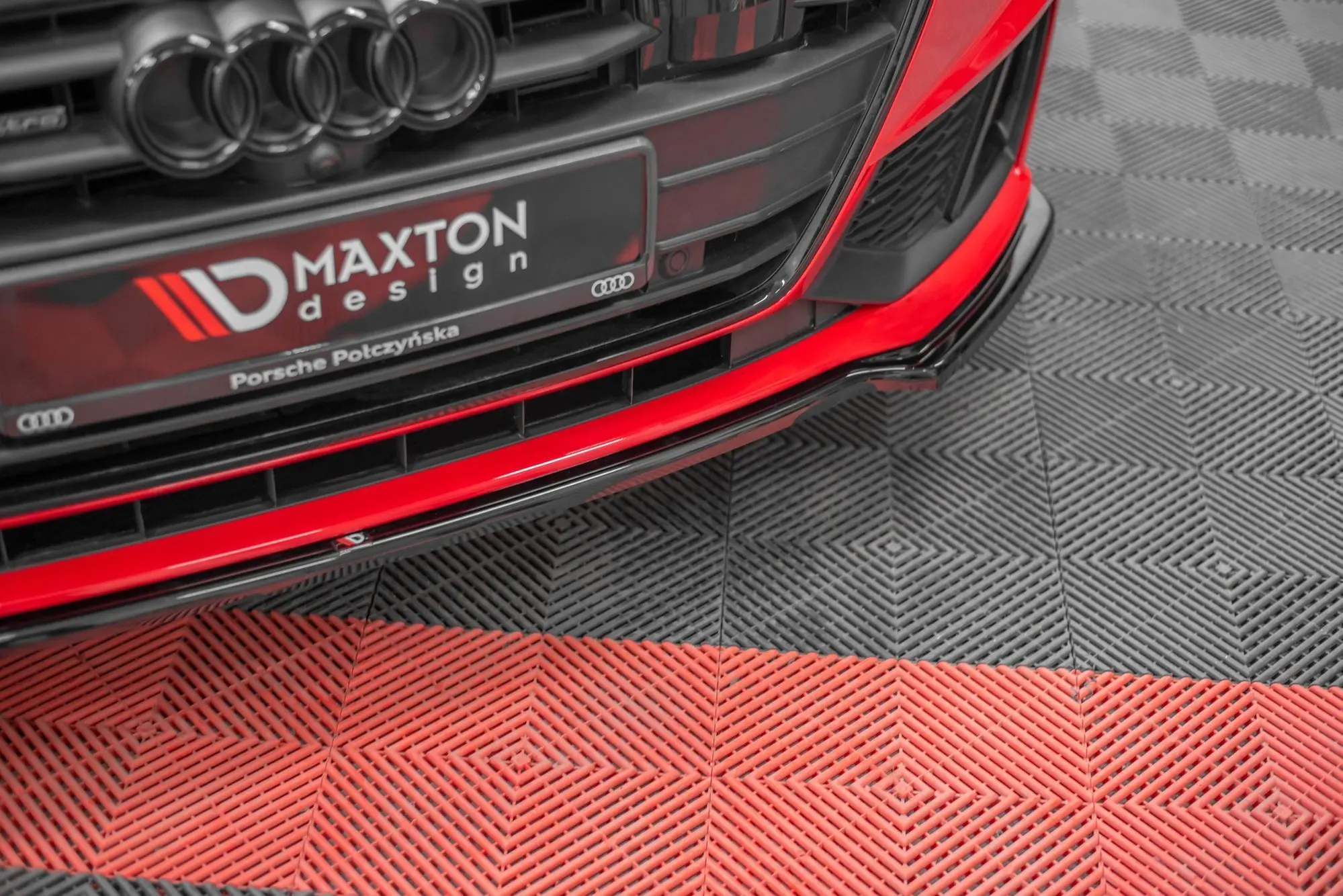 Frontspoiler Audi A7 Sportback 4K S-Line / S7  Sportback 4K 2018 -> | V.1 Glossy Black Edition