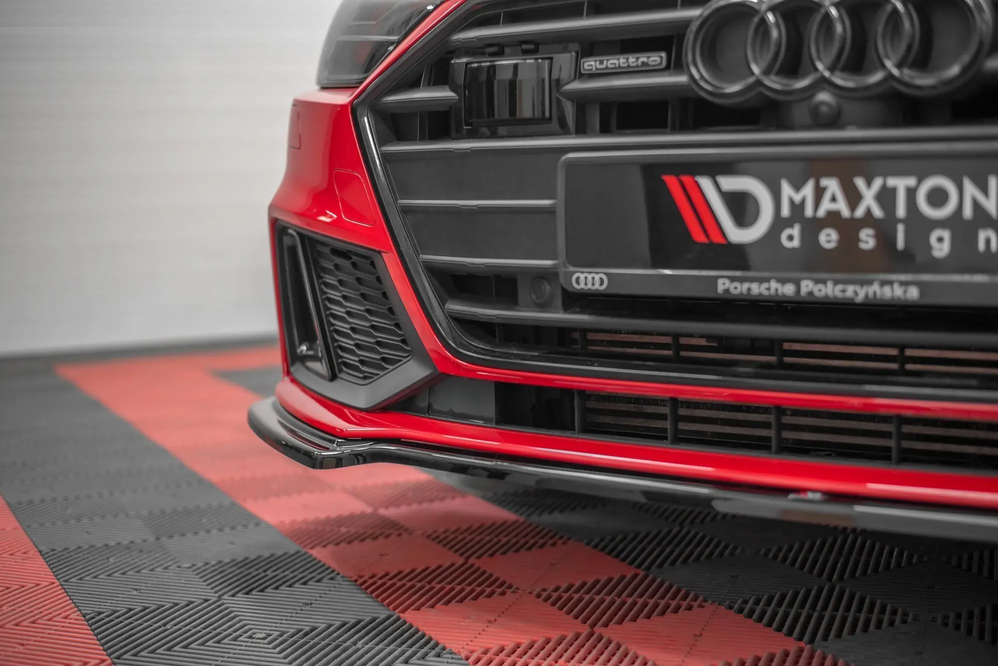 Frontspoiler Audi A7 Sportback 4K S-Line / S7  Sportback 4K 2018 -> | V.1 Glossy Black Edition – bilde 2