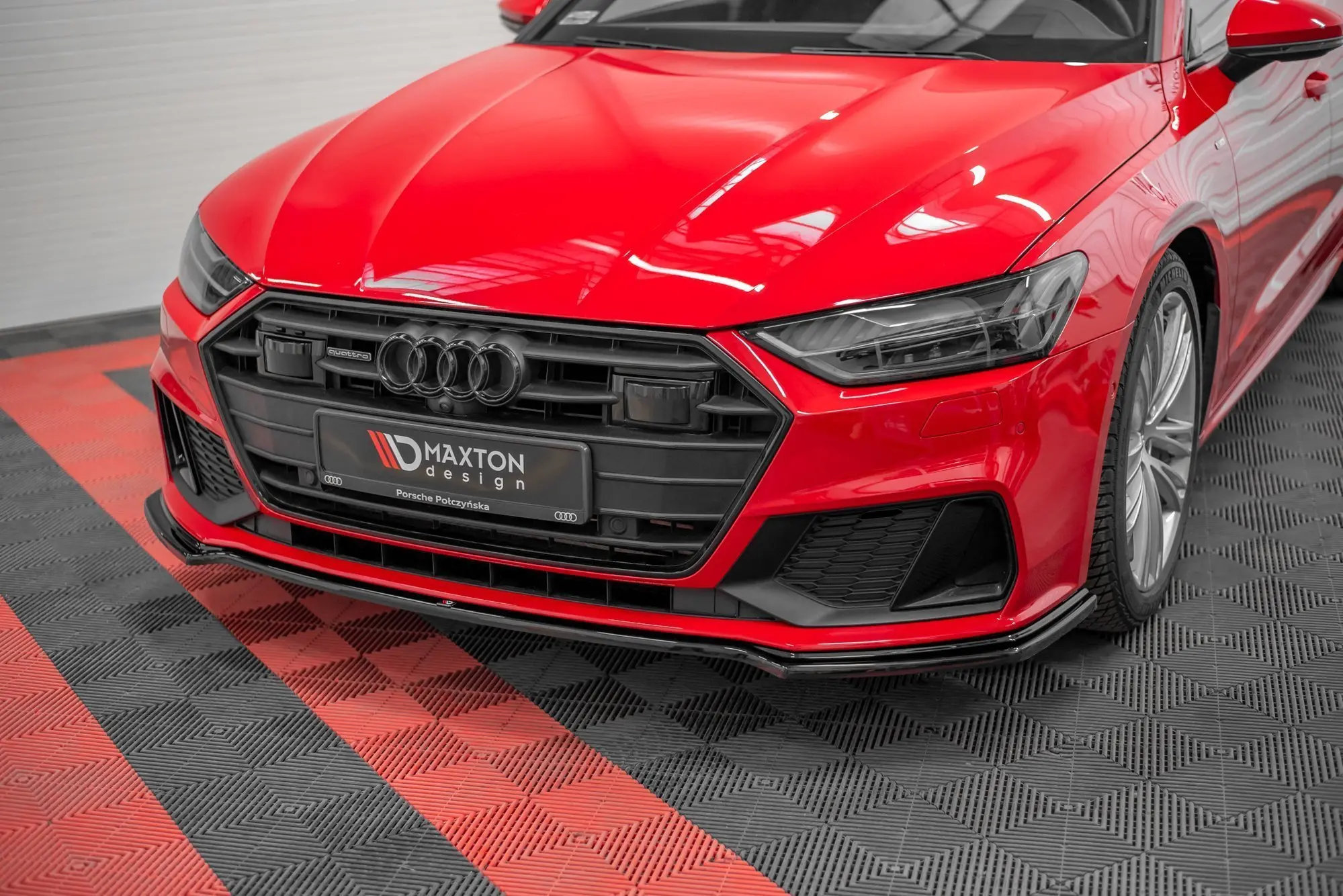 Frontspoiler Audi A7 Sportback 4K S-Line / S7  Sportback 4K 2018 -> | V.1 Glossy Black Edition – bilde 3