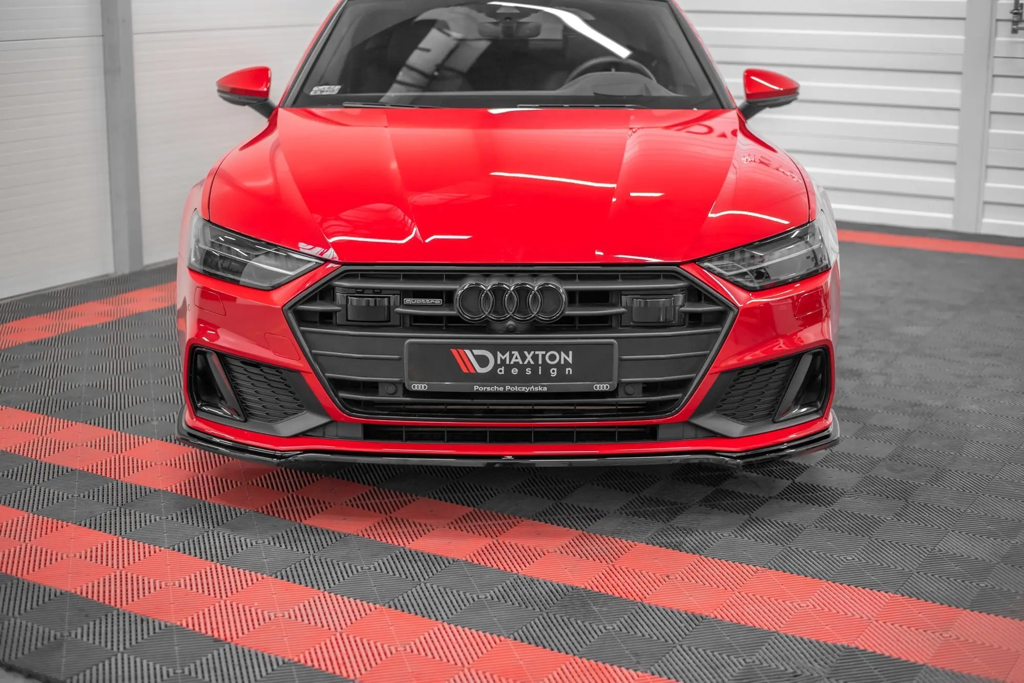 Frontspoiler Audi A7 Sportback 4K S-Line / S7  Sportback 4K 2018 -> | V.1 Glossy Black Edition – bilde 4