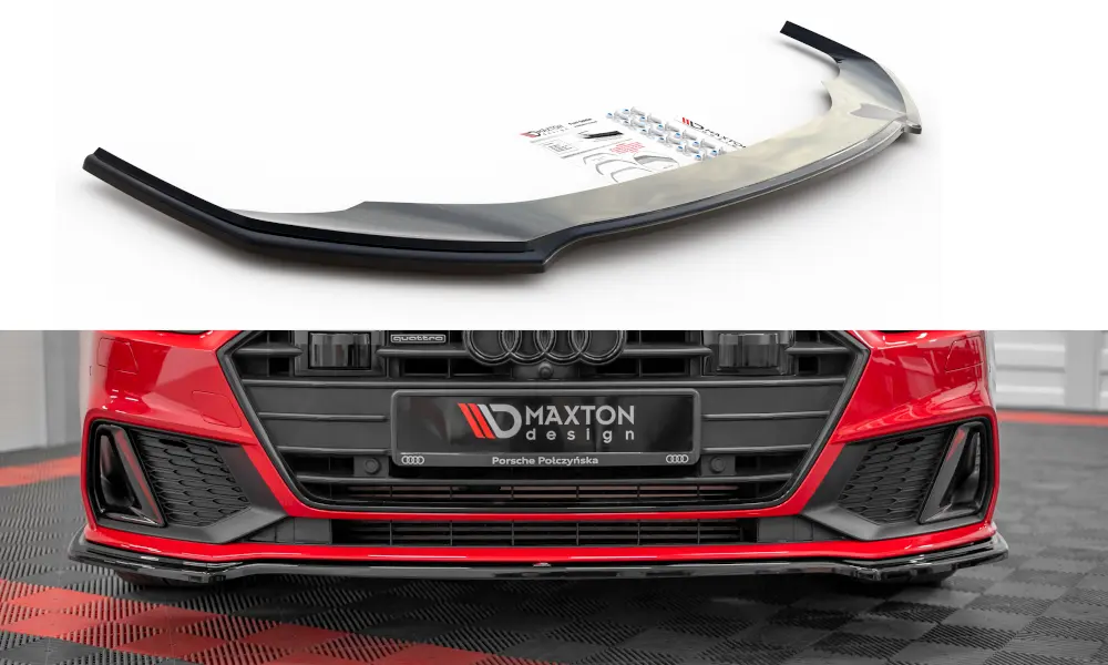 Frontspoiler Audi A7 Sportback 4K S-Line / S7  Sportback 4K 2018 -> | V.1 Glossy Black Edition – bilde 7