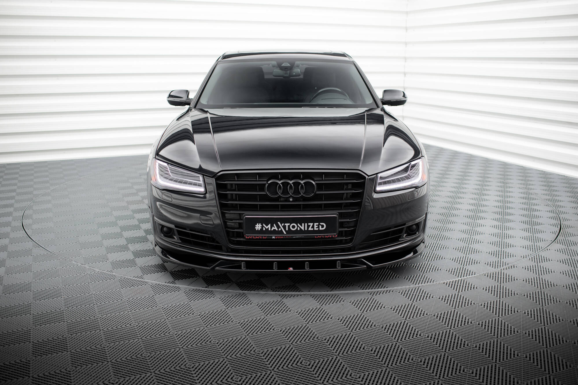 Frontspoiler Audi A8 D4 Facelift 2013 - 2017 | Sport Glossy Black Edition – bilde 2