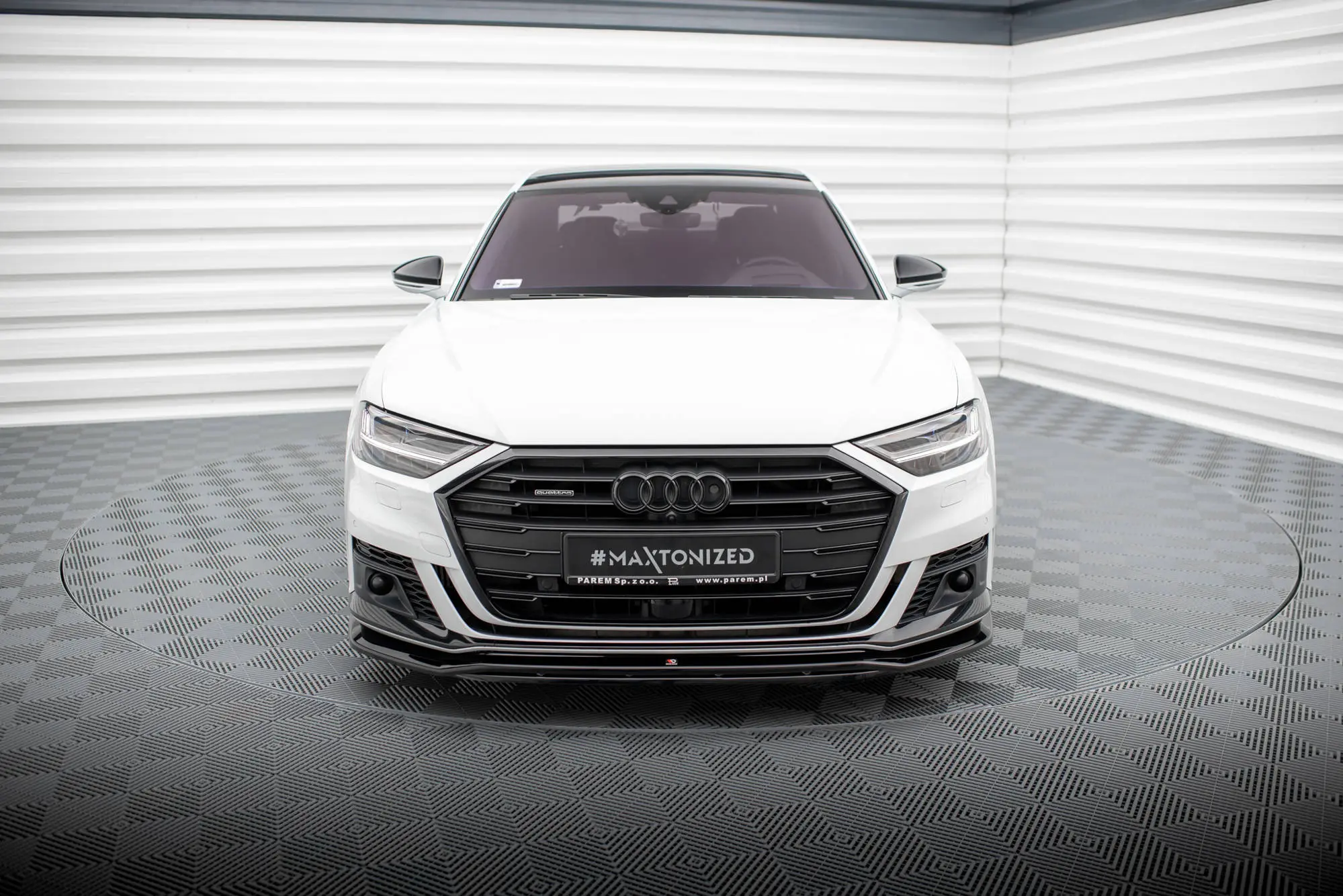Frontspoiler Audi A8 D5 2017 - 2021 | Glossy Black Edition