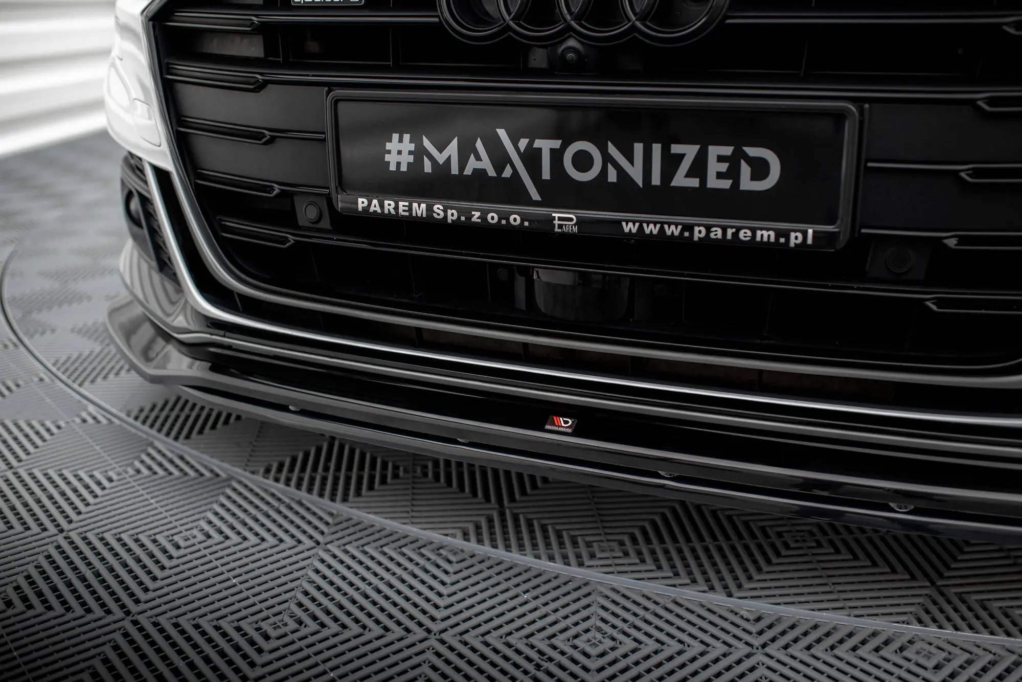 Frontspoiler Audi A8 D5 2017 - 2021 | Glossy Black Edition – bilde 3