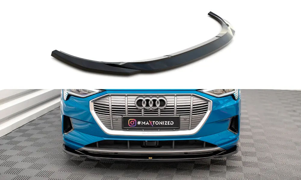 Frontspoiler Audi e-tron 2018 - 2023 | V.1 Glossy Black Edition – bilde 4