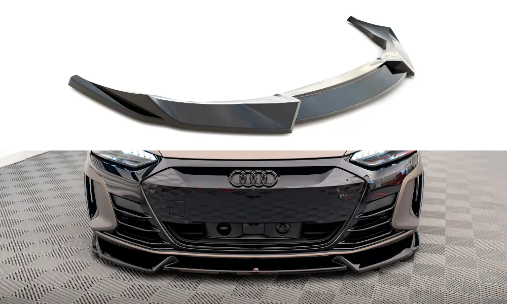 Frontspoiler Audi e-tron GT / RS e-tron GT 2020-> | V.1 Glossy Black Edition – bilde 4