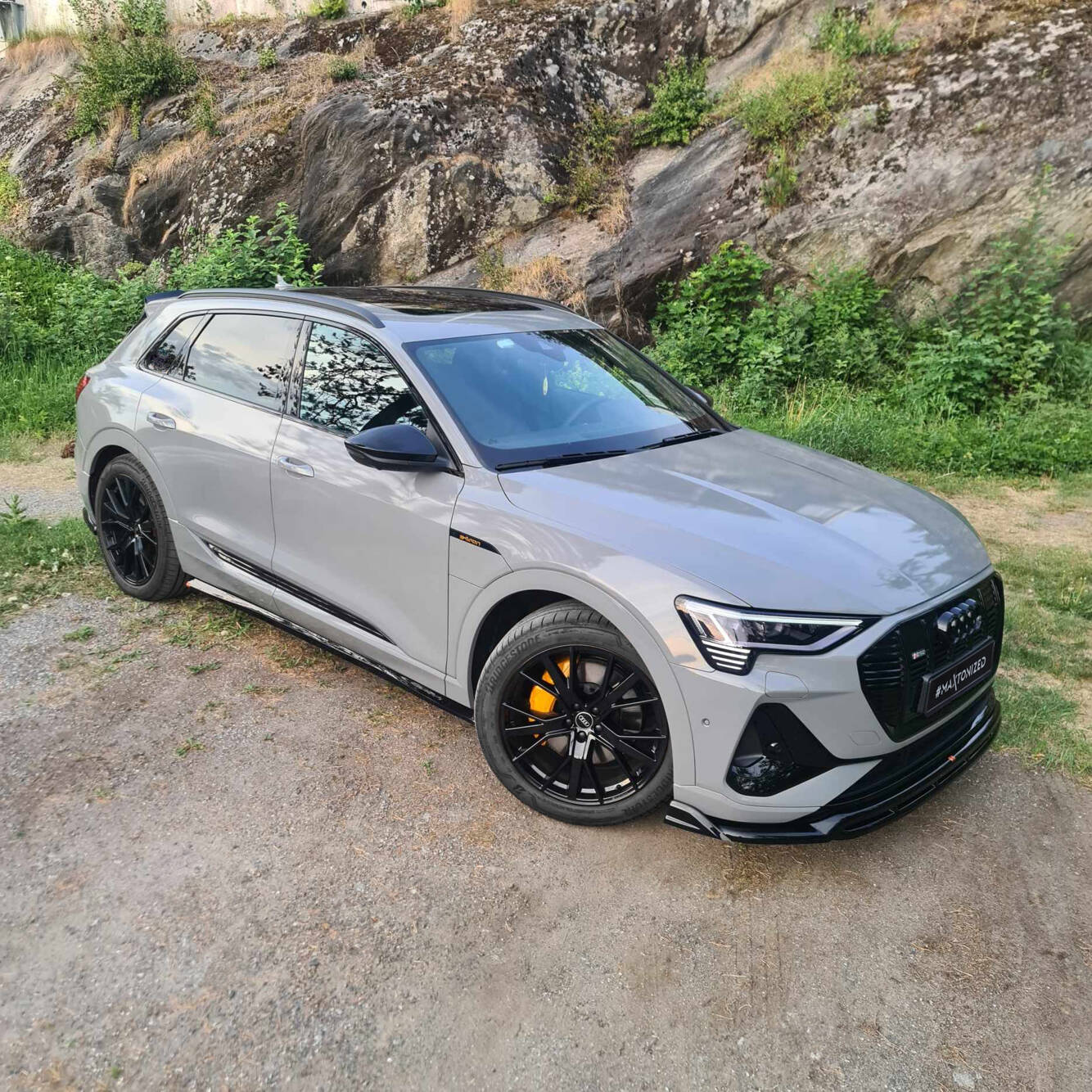 Frontspoiler Audi e-Tron S-Line 2018 - 2022 | Glossy Black Edition – bilde 6