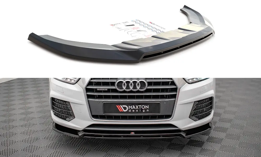 Frontspoiler Audi Q3 8U Sport Facelift 2014 - 2018 | V.2 Glossy Black Edition – bilde 6