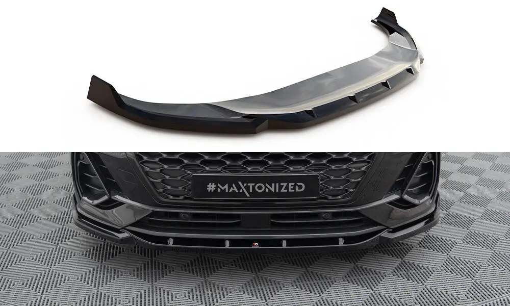Frontspoiler Audi Q3 Sportback 2019 - 2025 | V.2 Glossy Black Edition – bilde 2