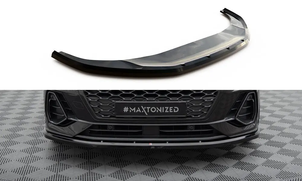 Frontspoiler Audi Q3 Sportback F3 2018 - 2025 | V.1 Glossy Black Edition – bilde 3