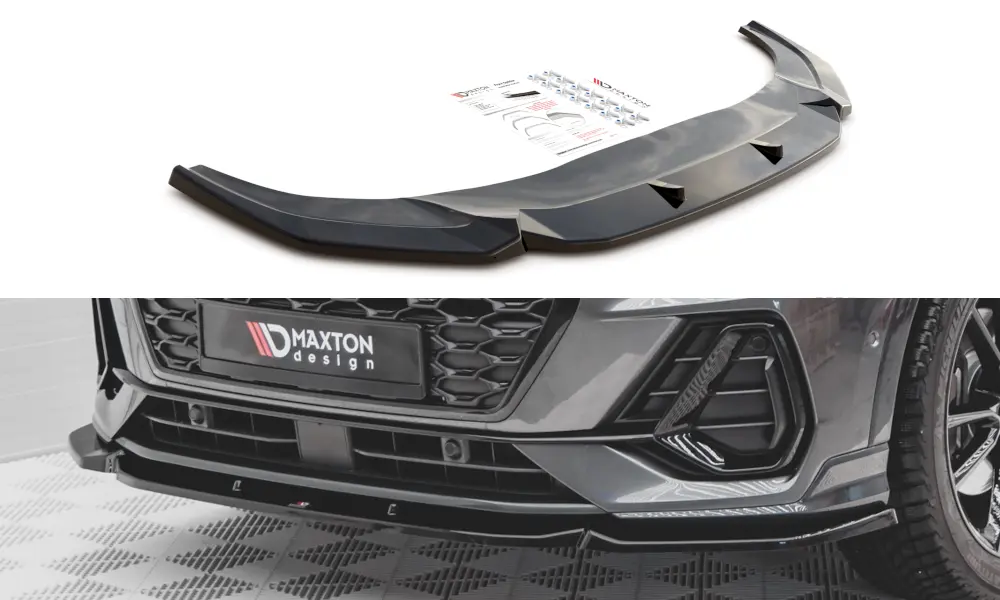 Frontspoiler Audi Q3 Sportback F3 S-Line 2019 - 2025 | V.1 Glossy Black Edition