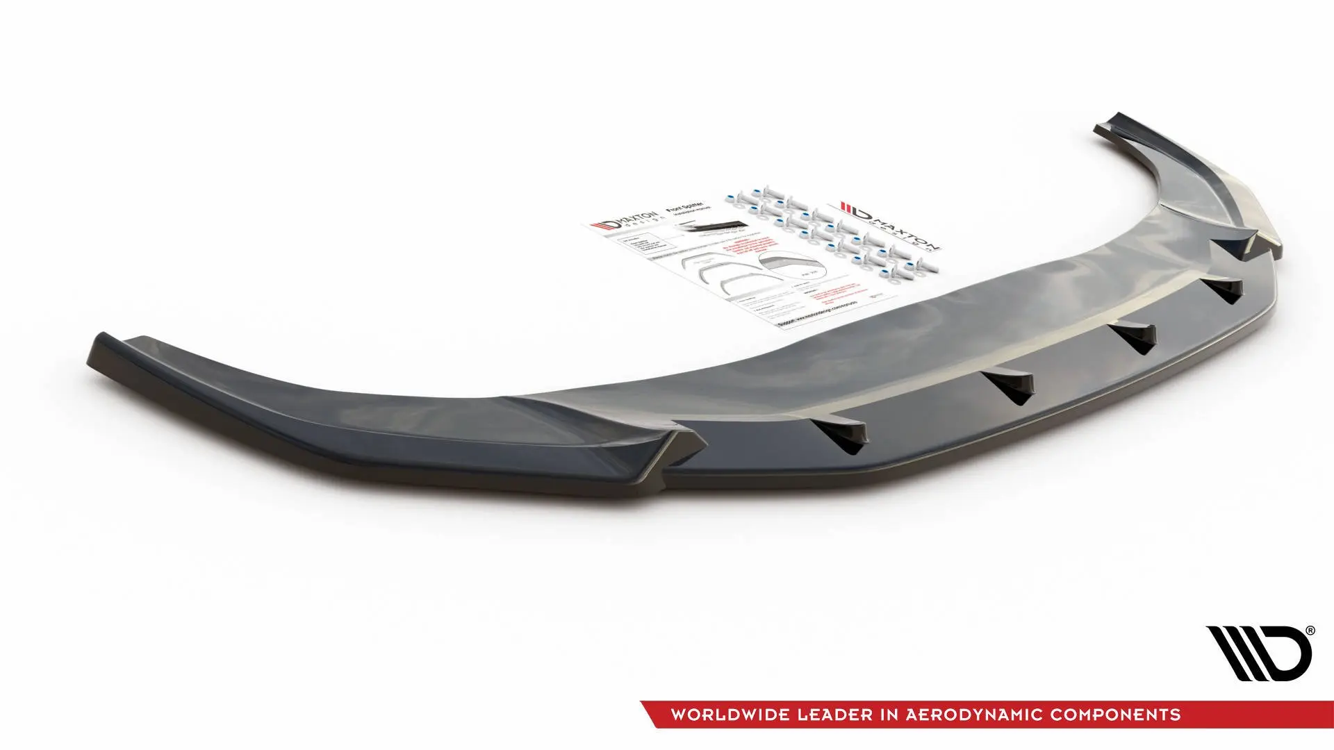 Frontspoiler Audi Q3 Sportback F3 S-Line 2019 - 2025 | V.2 Glossy Black Edition – bilde 2