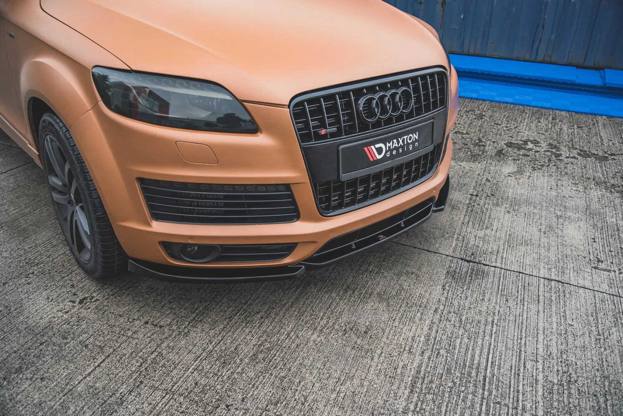 Frontspoiler Audi Q7 4L S-Line 2005 - 2009 | Glossy Black Edition