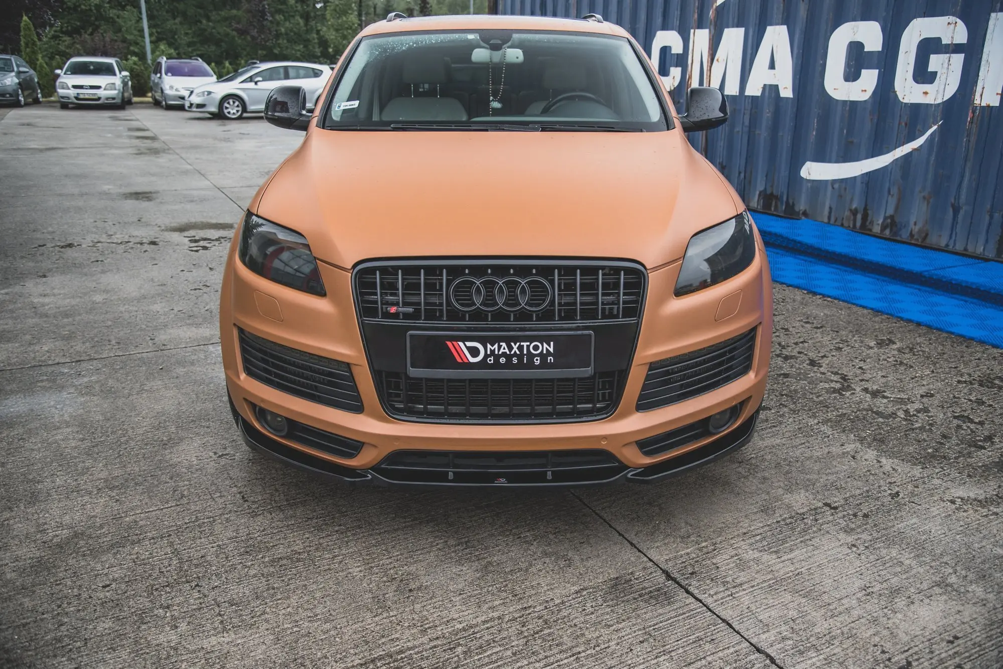 Frontspoiler Audi Q7 4L S-Line 2005 - 2009 | Glossy Black Edition – bilde 2
