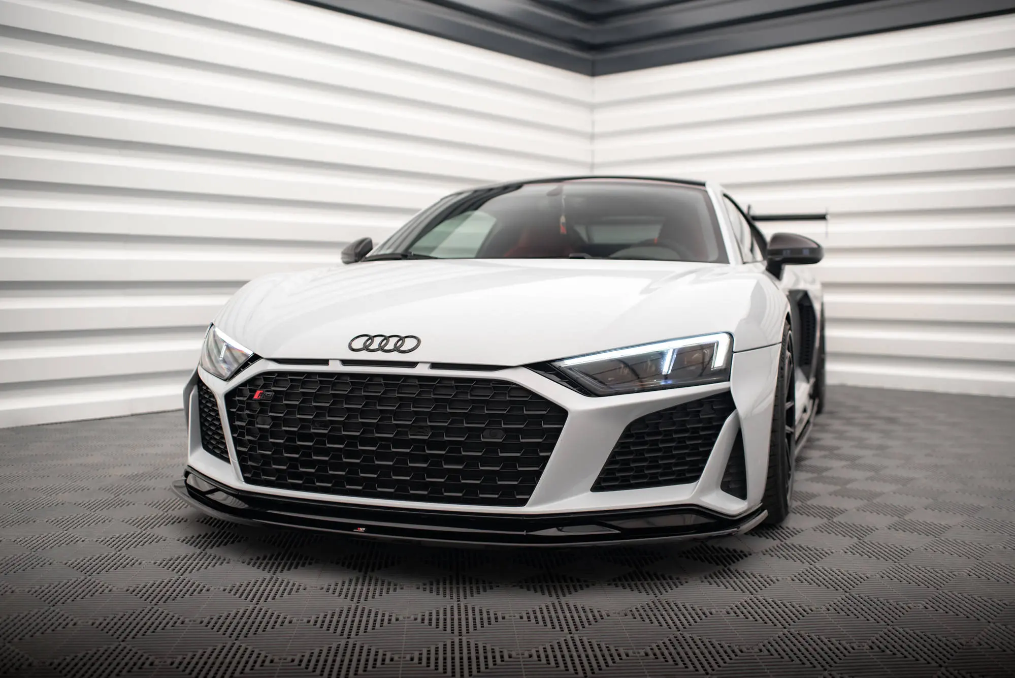 Frontspoiler Audi R8 II Facelift 2018-2023 | V.2 Glossy Black Edition – bilde 4