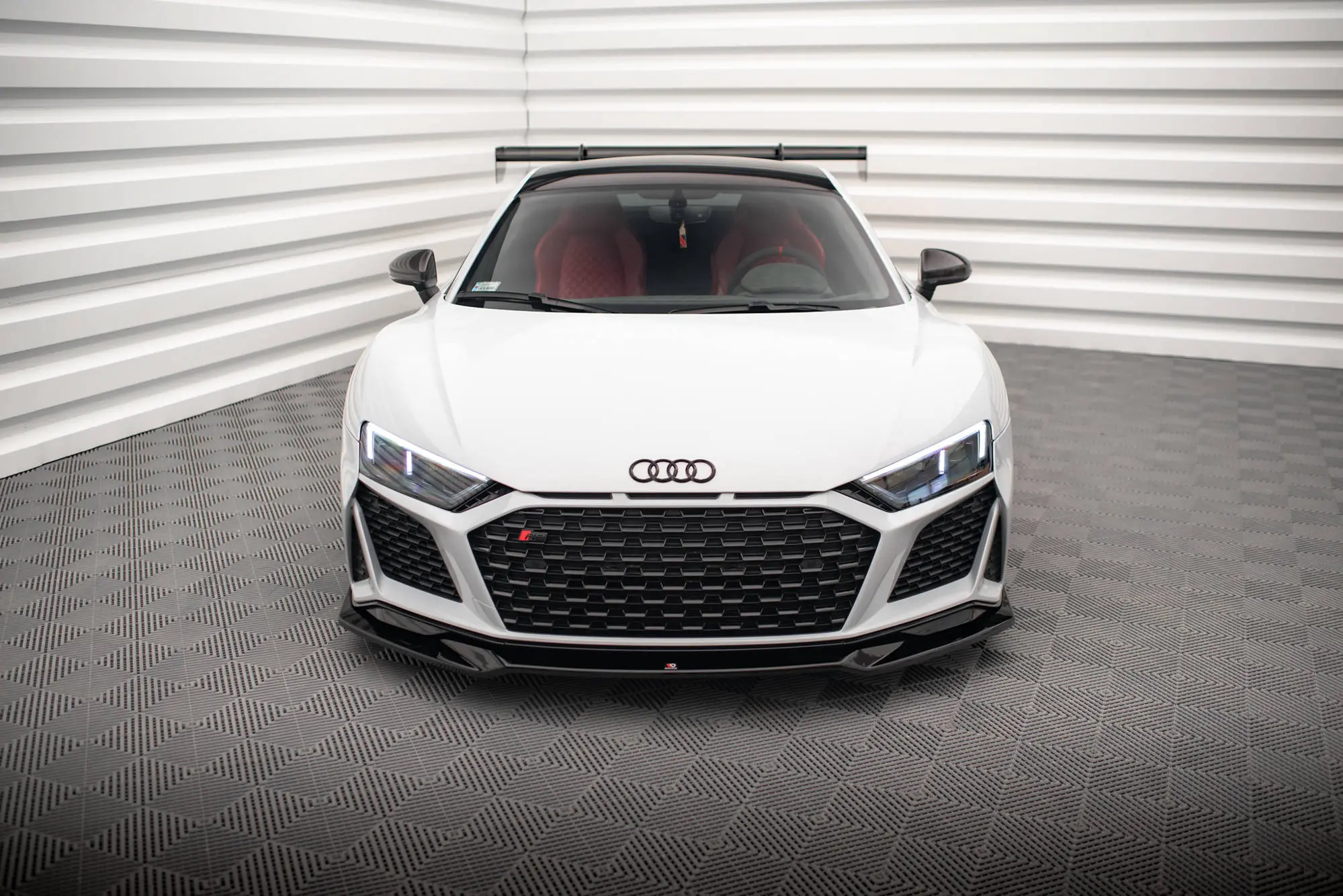 Frontspoiler Audi R8 II Facelift 2018-2023 | V.3 Glossy Black Edition – bilde 3